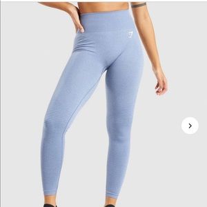 Gymshark 2.0 Seamless Leggings in color Blue Marl, Size Small. Not worn once!